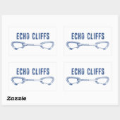 Echo Cliffs California Rock Climbing Quickdraw Rechthoekige Sticker (Vel)