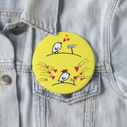 ECHO - Comic Birds Tweetlercools 1 Ronde Button 4,0 Cm (In situ)