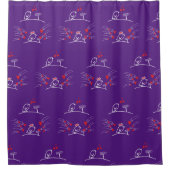 ECHO - Comic Birds Tweetlercools 2 Douchegordijn (Voorkant)