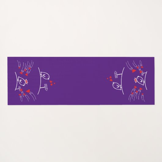 ECHO - Comic Birds Tweetlercools 2 Yogamat (Achterkant (horizontaal))