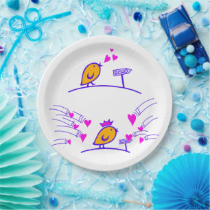 ECHO - Comic Birds Tweetlercools 3 Papieren Bordje