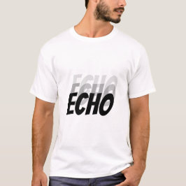 Echo Echo Echo | Minimalistische Geluidsgolfstijl T-shirt