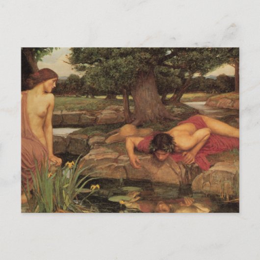 Echo en Narcissus Briefkaart (Voorkant)