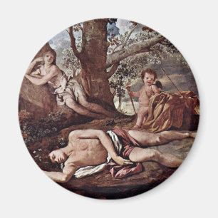 Echo en Narcissus van Poussin Nicolas Magneet