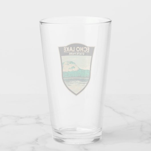 Echo Lake State Park New Hampshire Glas (Achterkant)