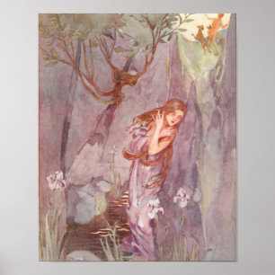 Echo & Narcissus  illustratie van Stratton Poster