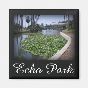 Echo Park Lake in Los Angeles, Californië Magneet