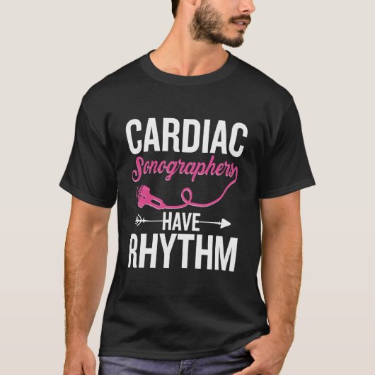 Echo Sonographer Cardiography Ultrasound Tech Card T-shirt (Voorkant)