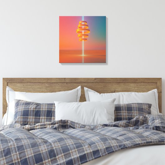 Echo Spire Canvas Afdruk (Insitu (Slaapkamer))