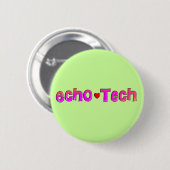 Echo Tech (cardiale echo Tech) — Giften Ronde Button 5,7 Cm (Voorkant /achterkant)