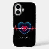 Echo Tech Heartbeat | Hart met ECG Case-Mate iPhone Case (Achterkant)