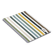 Echo Trails Blue/Green Hues Stried Journal (Côté Droit)