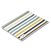 Echo Trails Blue/Green Hues Stried Journal (Côté gauche)