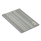 Echo Trails Blue/Natural Stried Journal (Côté Droit)