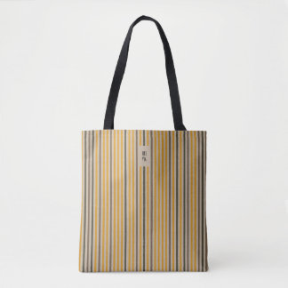 Echo Trails Canvas tas – Mosterdgele strepen