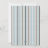 Echo Trails Carte personnalisée - Bleu Stripes (Dos)