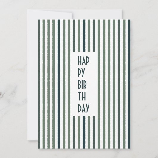 Echo Trails Custom Kaart – Matcha Green Stripes (Voorkant)