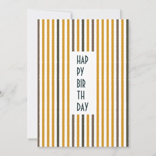 Echo Trails Custom Kaart – Mosterdstrepen (Voorkant)