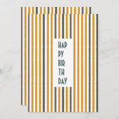 Echo Trails Custom Kaart – Mosterdstrepen (Voorkant / Achterkant)