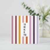 Echo Trails Custom Kaart – Roze tinten Strepen (Staand voorkant)