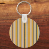 Echo Trails Custom Metal Keyring – Mosterdgeel Sleutelhanger (Voorkant)