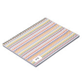 Echo Trails Multicolor Striped Journal Notitieboek (Linkerzijde)
