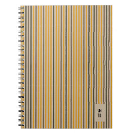 Echo Trails Mustard & Neutral Striped Journal Notitieboek