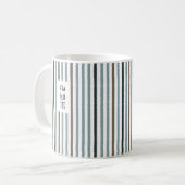 Echo Trails Nom Personnalisé Mug - Bleu/Bleu (Devant gauche)