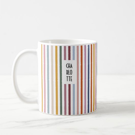 Echo Trails Nom Personnalisé Mug - Multicolore (Gauche)
