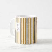 Echo Trails Nom Personnalisé Mug - Mustard Yellows (Devant gauche)