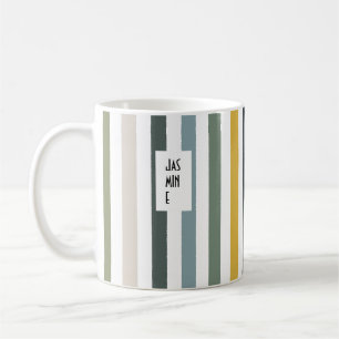 Echo Trails Nom personnalisé Mug - teintes bleu/ve