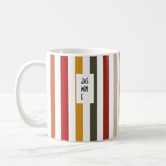 Echo Trails Nom Personnalisé Mug - Teintes de Terr (Gauche)