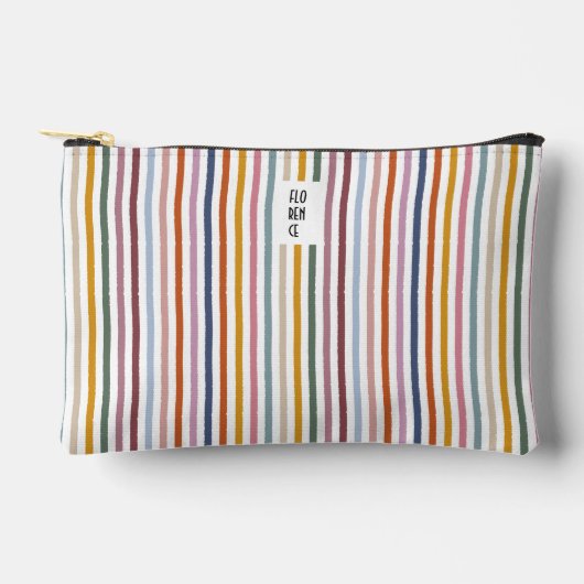 Echo Trails Stripes Accessoirezak – Meerkleurig Etui (Voorkant)