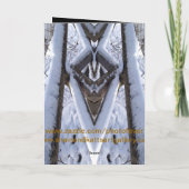 Echo van de Sneeuw Behandelde Kaart van de Brug (Achterkant)