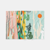 Echoën van de Sahara Fleece Deken (Voorkant (Horizontaal))