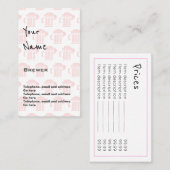 "Echoes"-brouwerijprijskaarten Visitekaartje (Voorkant / Achterkant)