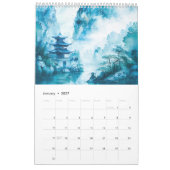 Échoes de l'Orient – Calendrier d'art de paysages (Jan 2027)