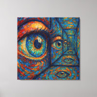 "Echoes in de iris" - Een surrealistisch portret