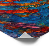 "Echoes in de iris" - Een surrealistisch portret Poster (Hoek)