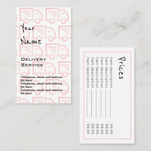 "Echoes"-leveringsprijskaarten Visitekaartje