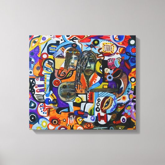 Echoes of a Face Canvas Afdruk (Voorkant)