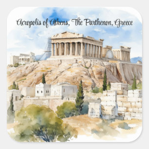 Echoes of Antiquity, Bewaker van de Akropolis Vierkante Sticker