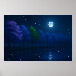 Echoes of Dusk Landscape Poster