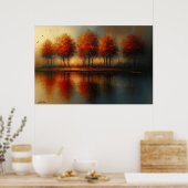 Echoes of Emberlight Landscape Poster (Keuken)