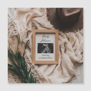 Echografie Boho rustieke zwangerschap aankondiging