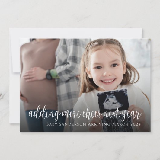 Echografie Zwangerschaps Aankondiging Vakantie Kaa (Voorkant)