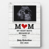 Echografie zwangerschapsaankondiging bumpsonogram fotoplaat (voorkant)