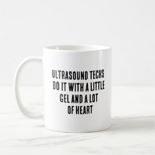 Echografische techs doen het met een beetje gel en koffiemok