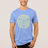 Echolalia Circle Neurodiversity Stim Text Tri-Blend Shirt (Voorkant)