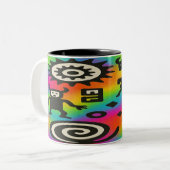 Echos anciens - Mug Petroglyph psychédélique (Devant gauche)